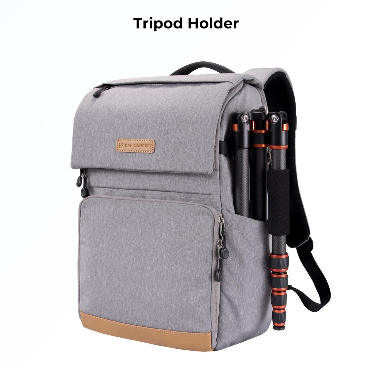K&F Concept 22L Camera Backpack – KF13.104V1 (Gris) – Image 5