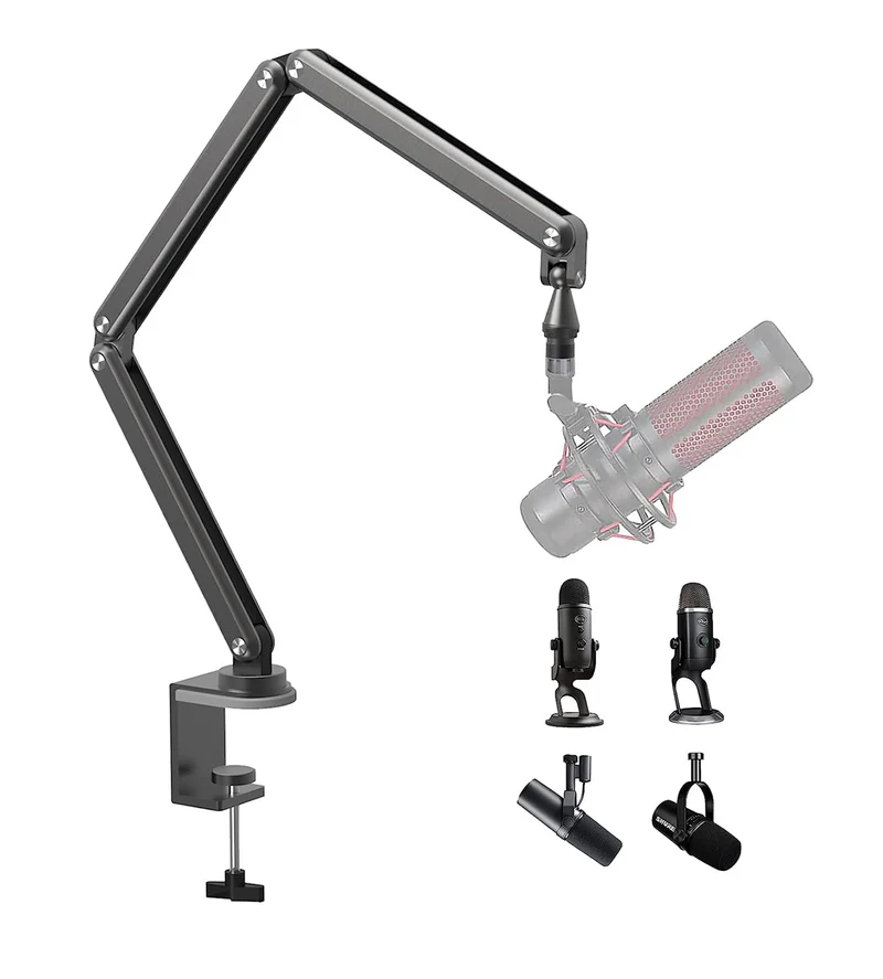 Bras Microphone Keepdrum MS138 Articulé 360° Portée 100cm 800g BRAS MICRO PROFESSIONNEL KEEPDRUM MS138 - Support Articulé 360° Pour Home Studio Support Micro