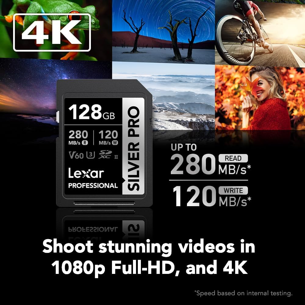 Lexar Professional 128GB 280MB/s SILVER PRO V60 – Image 2