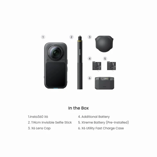 Insta360 X6 360° 8K Essentials Bundle – Image 5