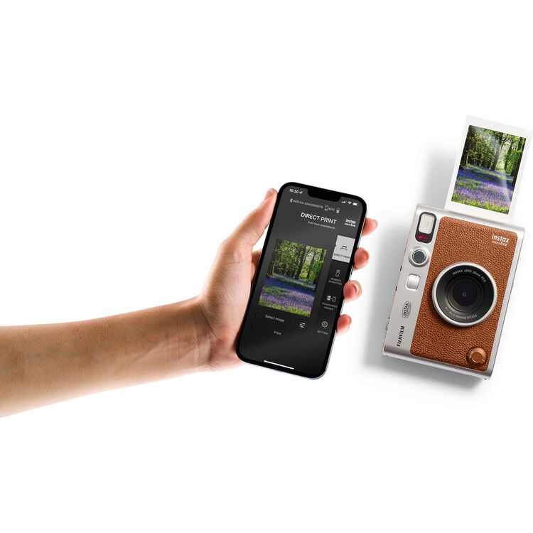 FUJIFILM instax mini EVO Brown + 20 Photos + Album – Image 3